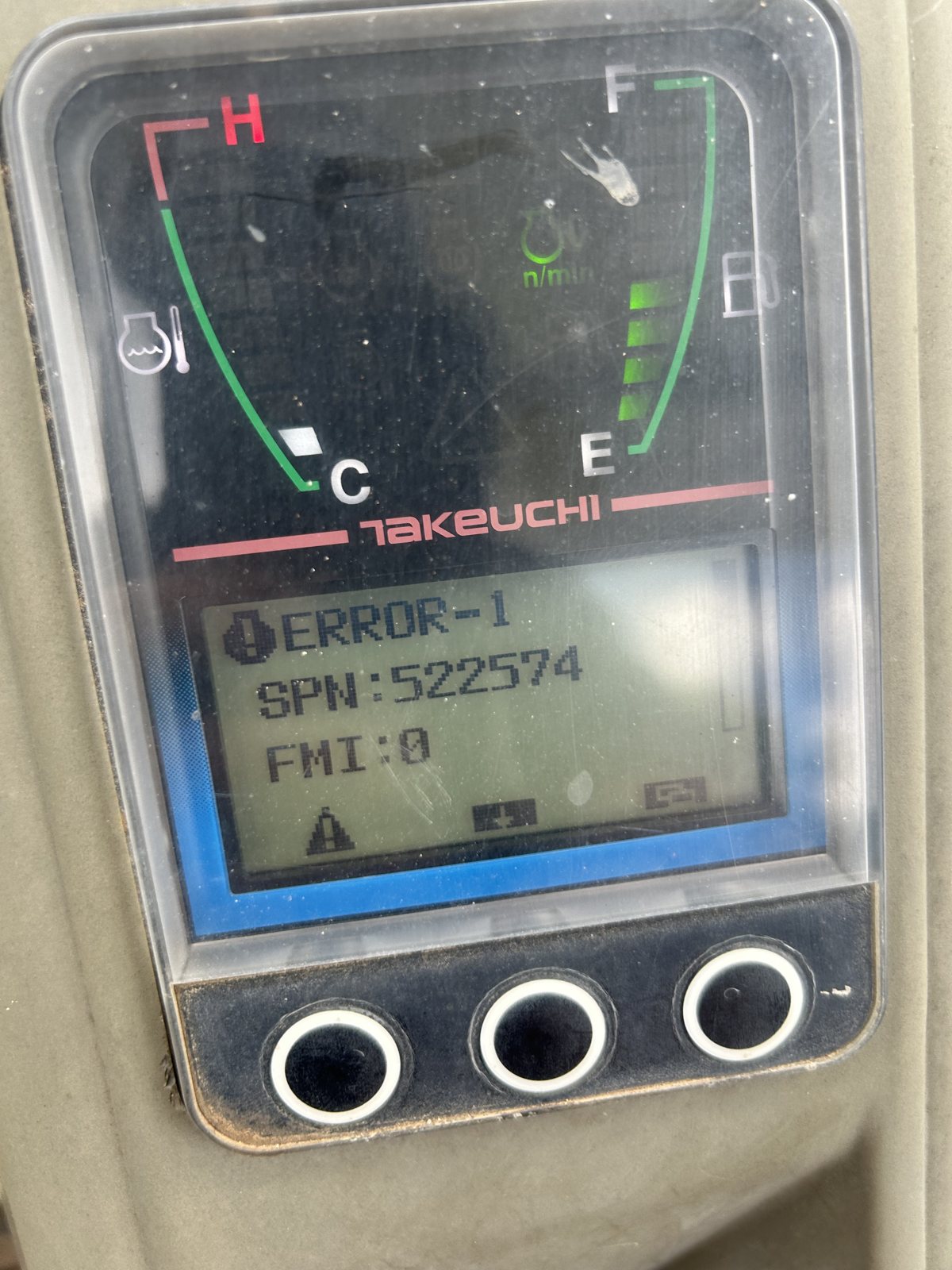 Equipment diagnostic display panel