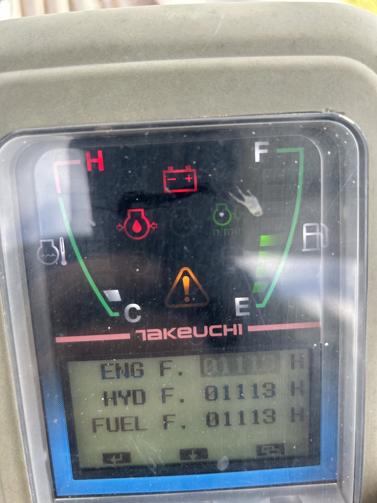 Equipment diagnostic display panel